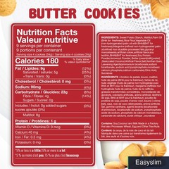 Gluten-Free Sugar-Free Butter Cookies, 36 Count, 11 Ounce, Danish Style