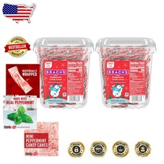 Assorted Mini Candy Canes 520 Count Tub – Delicious Peppermint Christmas Treat