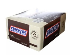 50 x 44g Snickers Chocolate Candy Bar Milk Chocolate Peanuts Caramel Nougat Kids