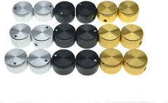 2Pcs 63/64″(25Mm) Diam. Aluminium Potentiometer Knobs 1/4″ Universal Metal Pot K