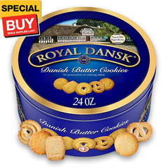 Danish Cookies Tin, butter, 24 Ounce