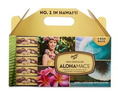 2 Cases Of 5 Boxes Hawaiian Host Island Macs Chocolate Covered Macadamia Nuts
