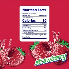 Mentos Strawberry Chewy Mint Candy Roll, 14 Pieces Per Roll, 6 Count Party Pack