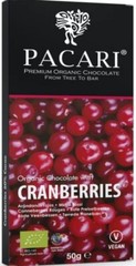 Pacari Cranberry Chocolate Bar – 1.76 oz. – 50 g.
