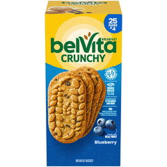 Sandwich belVita Blueberry Breakfast Biscuits, 4 biscuits per pack, 25 pk.