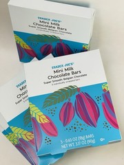 Trader Joe’s Mini Milk Chocolate Bars 100 Calories 4 PACKS Each 3.17 oz