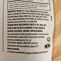 Australian Licorice Mixed Fruit Flavor 7 oz Plant Based Soft BB 09/2026