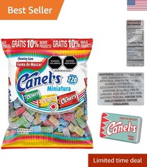 Delicious Miniatura Gummy Chewing Gum – 220 Count of Authentic Mexican Sweetness