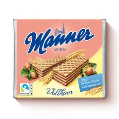 20x Original Manner Neapolitan Whole Grain Hazelnut Wafer 75g / 2.6oz