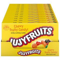 Pack of 12 Fruity Chewy Jujyfruits Candy Orange Lime Theater Box 5 oz Treats