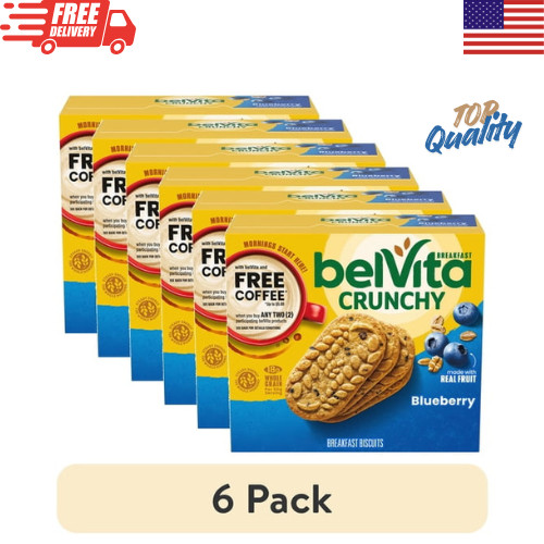 belVita Blueberry Breakfast Biscuits 5 Packs 4 Biscuits Per Pack 6 Pack