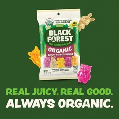 Black Forest Organic Gummy Forest Friends Candy, Made with Real Fruit Juice, …