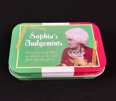 NEW Golden Girls Sophias JudgeMINTS Candy Breath Mint 1.5oz Tin Container SEALED