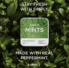 6 Pack | Simply Mints | Peppermint Breath Mints | Pack of Six (180 Pieces Total)