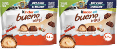 Mini Chocolate Bites with Crispy Wafer and Hazelnut Cream, Individually Wrapped,