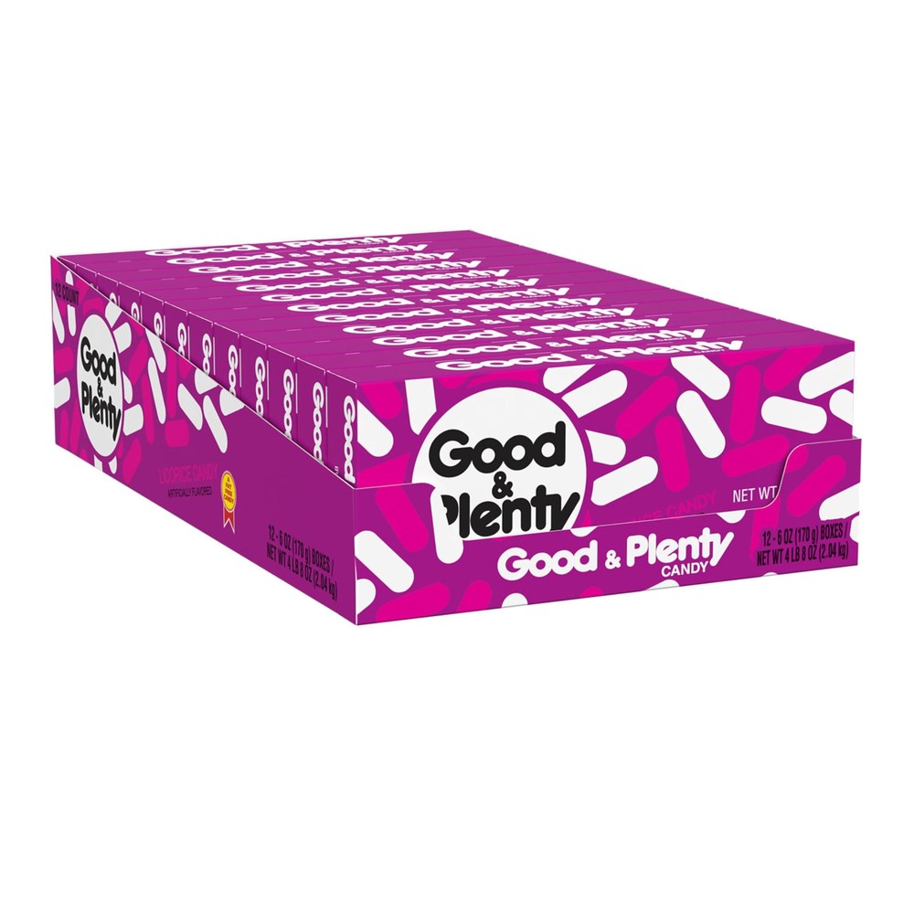 Licorice Fat Free, Candy Boxes, Vegetarian, 6 oz (12 Count)