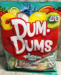Dum.Dums-Tropical Mix Lollipops Free from Major Allergens. 3.5oz/99g