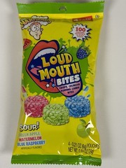 🍭 .84oz/4ct per Bag Warheads LOUD MOUTH BITES Candy+Crispy Crunchy Popping