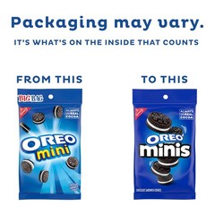 OREO Minis Chocolate Sandwich Cookies, 12-3 oz 3 Ounce (Pack of 12), brown