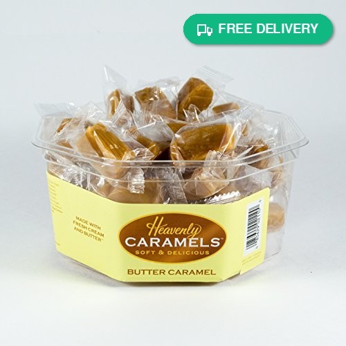 Heavenly Caramels Butter Flavor Soft Chewy Toffee Candy 1 lb 2 oz 45 ct