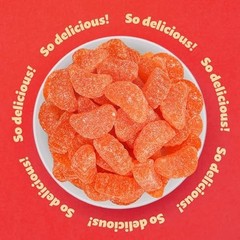 Orange Slices Jelly Candy 2 Pound Bag Sugar Dusted Gelatin Free Bulk