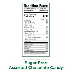 Sugar Free Assorted Chocolate Candy, 15.7 oz. bag