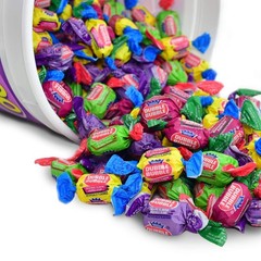 300 Count Resealable Tub of Assorted Fruit & Bubble Gum – Original, Watermelon,