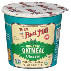 Bob’S Red Mill Organic Oatmeal Classic Cup With Flax And Chia 1 Pack