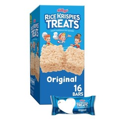 Marshmallow Snack Bars Original Kids Lunch Snacks 16 Count 12.4oz Box