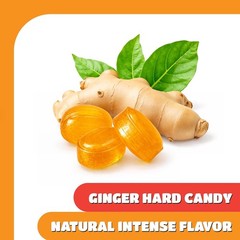 Ginger Hard Candy – 2 Pound Bag – Natural Intense Flavor
