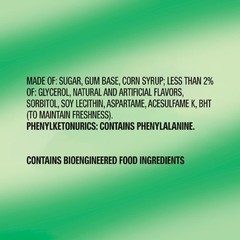FREEDENT Peppermint Chewing Gum, 15 Stick (Pack 15 Count of 12), Green