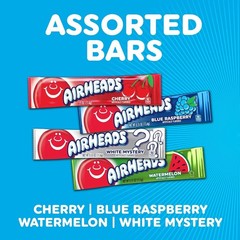 60 Count Full-Size Taffy Candy Bars Variety Pack – Gluten-Free Fruit Flavors