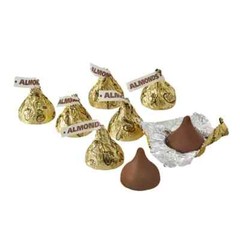HERSHEY’S Kisses Milk Chocolate With Almonds, Bulk & Delicious Candy (5 Pounds)