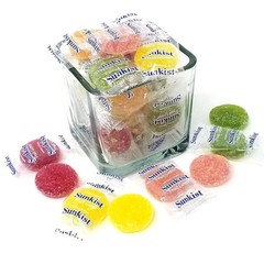 Sunkist Fruit Gems, Soft Jelly Gummy, Bulk Holiday Wrapped Candy (1 Pound) DEALS