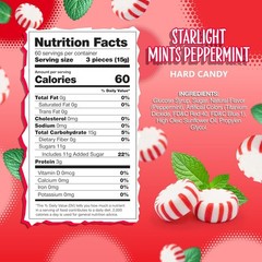Starlight Mints Peppermint Hard Candy | Individually Wrapped Mints | ON SALE!