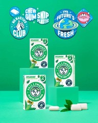 Sugar-Free Spearmint Chewing Gum | Xylitol, Plant-Based, Plastic-Free | 40