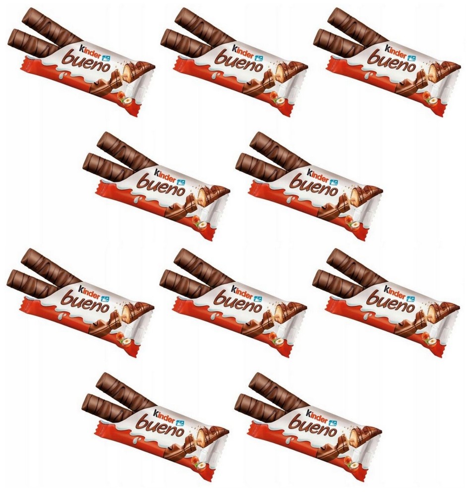 Ferrero Rocher KINDER BUENO Bar 10 x 43g – 430g / 15.2oz