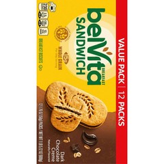 belVita Blueberry Breakfast Biscuits, Value Pack, 12 Packs (4 Biscuits Per Pack)