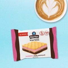 Keto Dark Chocolate Raspberry Wafer Cookies – Low Carb, Vegan, Non-GMO, 16 Count
