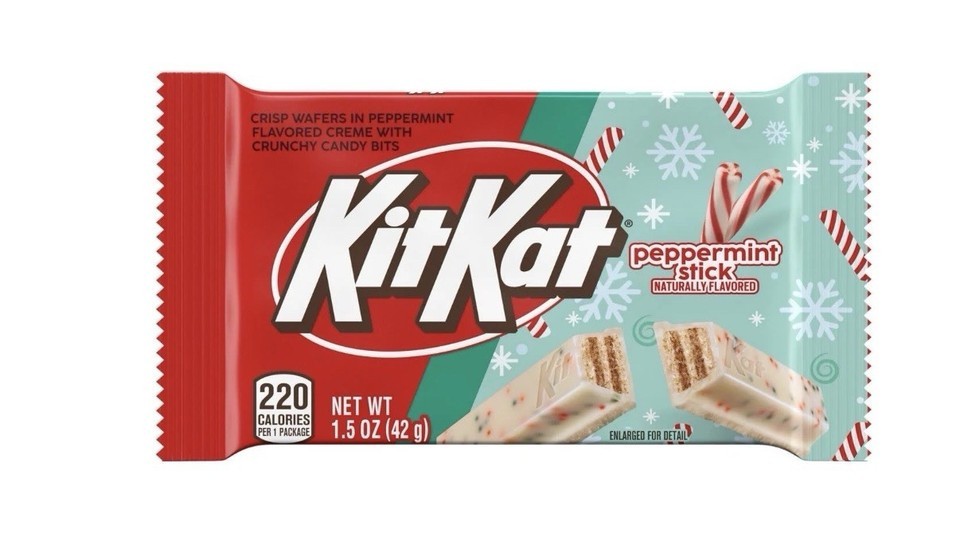 KIT KAT Peppermint Stick Crunchy Candy Bits Wafers & Creme Best By 10/2026