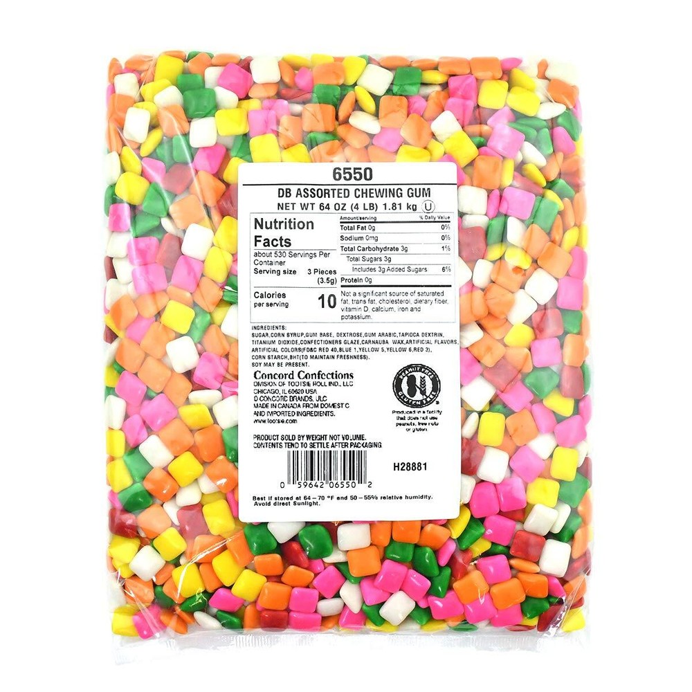 Dubble Bubble Chewing Gum 4 Pound Bulk for Parties Candy Buffets and Events