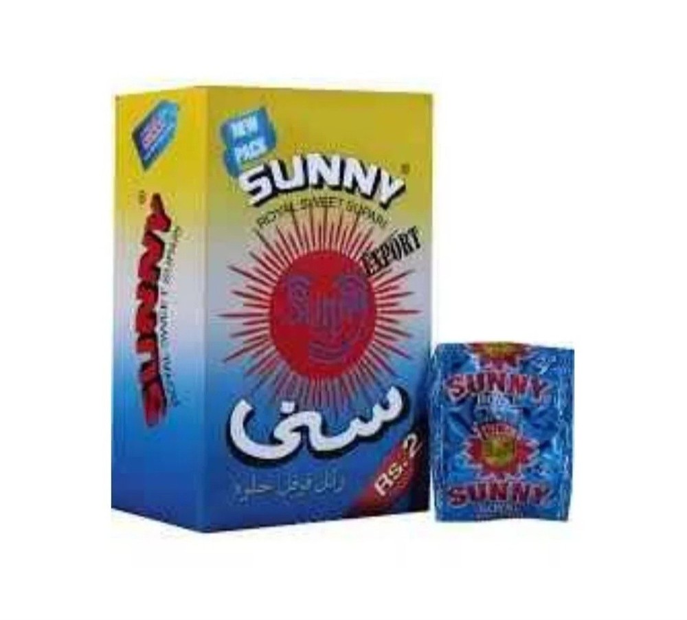 3 Boxes Sunny Sweet Supari Betel Nut (48 Pcs Per Pack – 144 Pouches) Expiry 2027