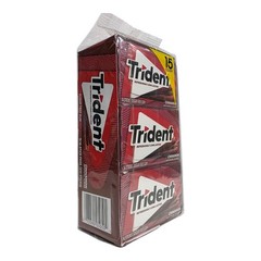 Trident Sugar Free Gum, Cinnamon, 15 Count 14 Pieces in Each Free Shipping E1/27