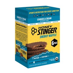 Organic Gluten-Free Energy Waffle Snack Cookies & Cream Flavor 1.06oz Pack of 6
