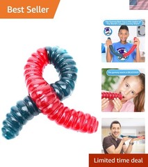 World’s Largest Gummy Worm – 26-Inch Handmade Treat in Cherry & Blue Raspberry