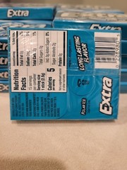 20 packs sealed Wrigleys Extra Polar Ice Sugarfree Gum 300 Sticks-