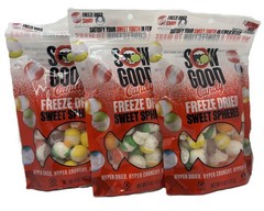 3-PK Sow Good Freeze Dried Sweet Spheres Jumbo Candy Fruity Snack Bag EXP 8/2027