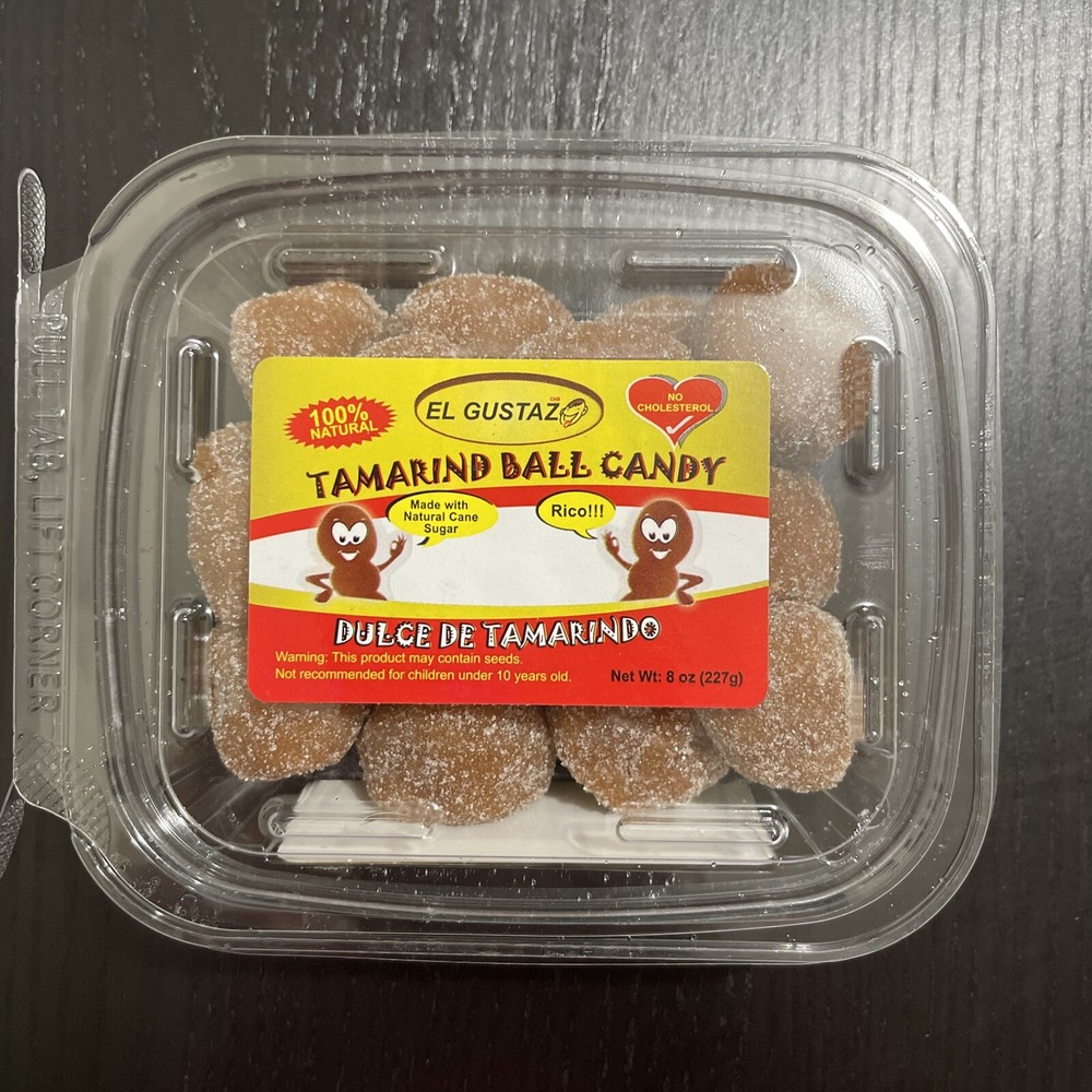 El Gustazo Tamarind Ball Candy 8 Oz