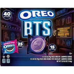 Oreo BTS & OREO Double Stuf Cookies Variety Pack, 1.02 oz., 40 pk.