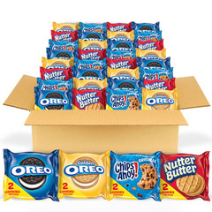 OREO Original, OREO Golden, CHIPS AHOY! & Nutter Butter Cookie Snacks Variety Pa